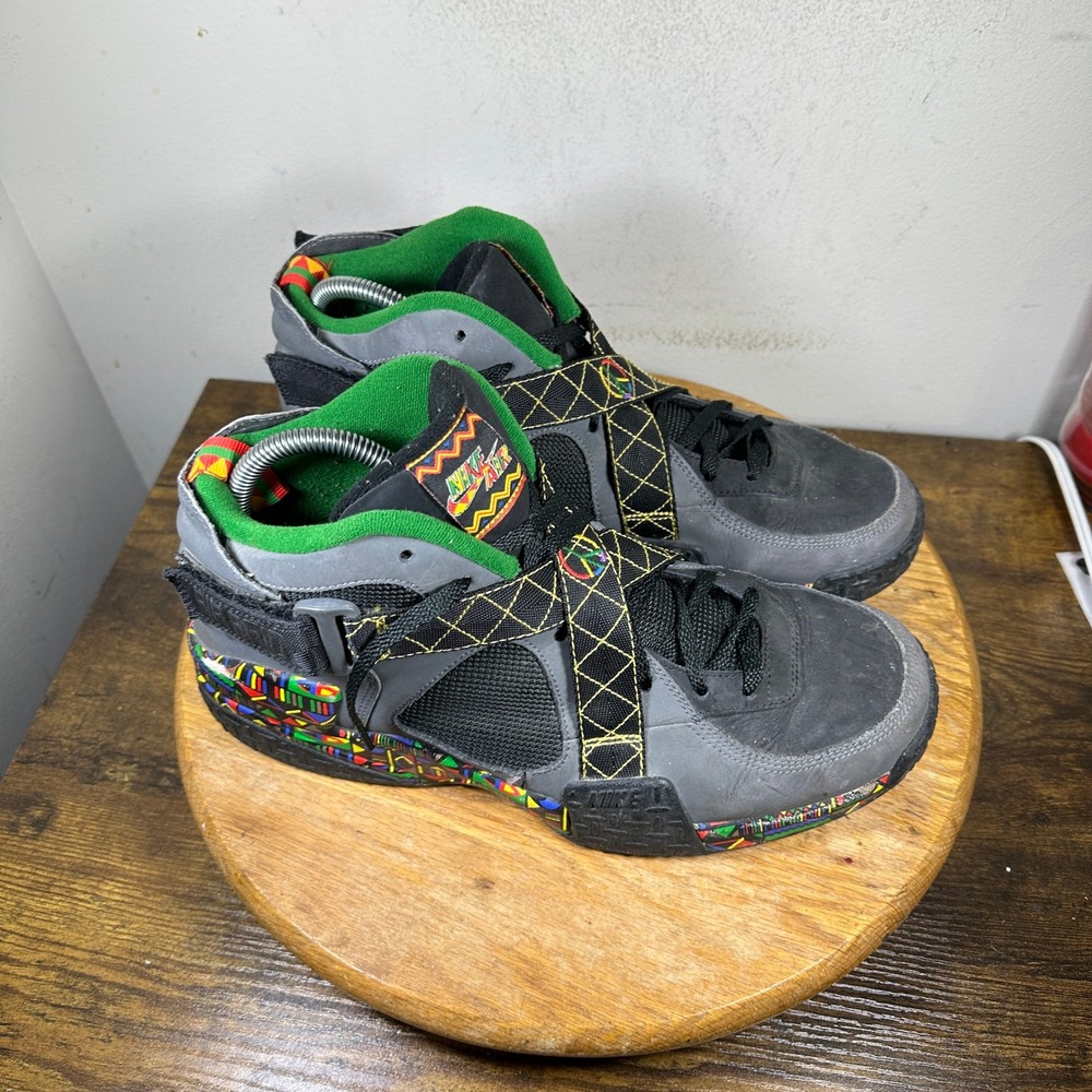 Nike Air Raid Urban Jungle Gym Black Dark Grey Pine Green 642330-003 Mens 10.5